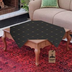 رومیزی برند رومیزی باز طرح مربع مدل داماس مدرن کد 1056-1