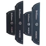 برچسب پارکابی خودرو امیران اسپرت طرح چرم کد 2025086 مناسب برای برلیانس 320 مجموعه 4 عددی