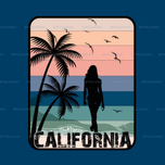 استیکر کالیفرنیا🇺🇸🏖