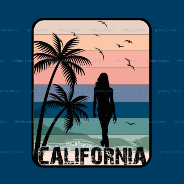استیکر کالیفرنیا🇺🇸🏖