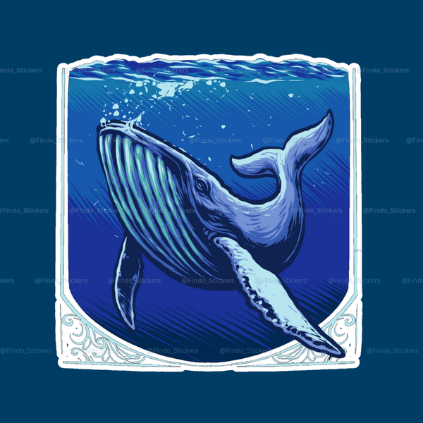 استیکر نهنگ آبی🐋#1