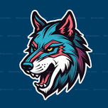 استیکر گرگ آبی 2🐺
