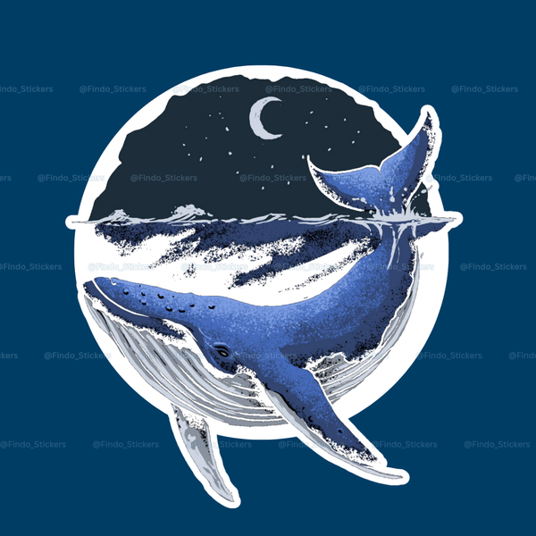 استیکر نهنگ آبی🐋#2
