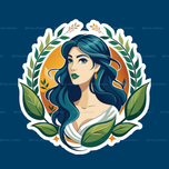 استیکر دختر طبیعت🍃👩🏻