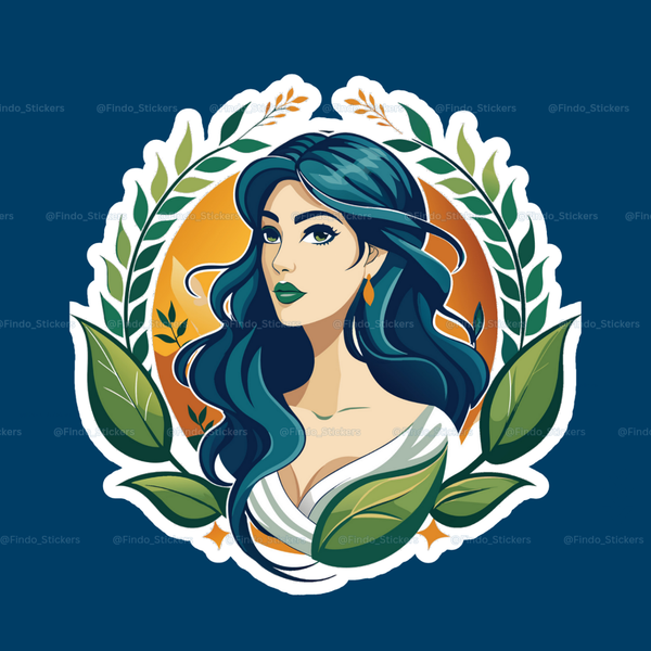 استیکر دختر طبیعت🍃👩🏻
