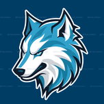 استیکر گرگ آبی 🐺