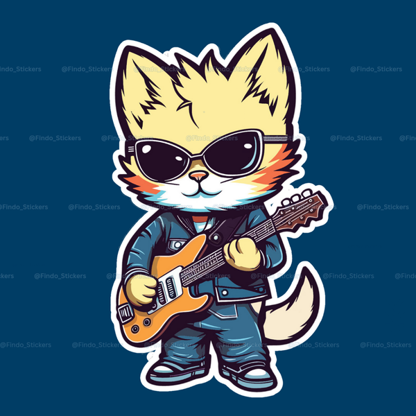 استیکر گربه 2#🎸🐾