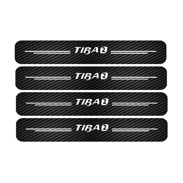 برچسب پارکابی خودرو رادیانس مدل کربن کد J53 مناسب برای ام تیبا 2 بسته 4 عددی