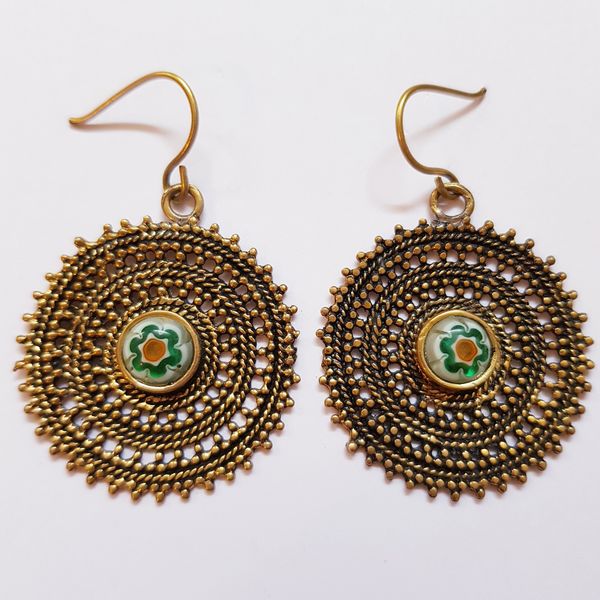 گوشواره زنانه مدل سنتی خورشیدی