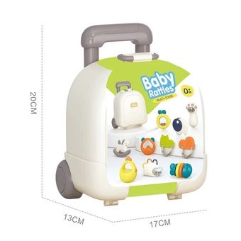 ست جغجغه و دندانگیر مدل چمدانی بسته 10 عددی ویواکیدز VIVAKIDS