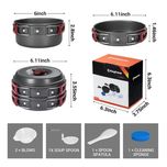 ظروف سفری کینگ کمپ مدل Climber I کد KP3910 مجموعه 8 عددی