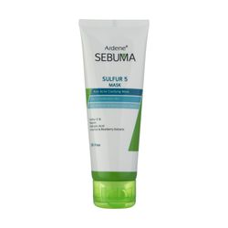 ماسک صورت آردن سبوما مدل Sulfur 5 حجم 75 میلی‌لیتر مناسب پوست مختلط با خاصیت ضد جوش، پاکسازی منافذ، جذب چربی اضافه، التیام‌دهنده