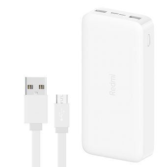 پاوربانک شیائومی مدل Redmi ظرفیت 20000 میلی آمپرساعت به همراه کابل تبدیل microUSB*190
