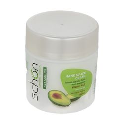کرم مرطوب‌کننده دست و صورت شون، مدل روغن آووکادو، مناسب پوست‌های نرمال تا خشک، با عصاره آووکادو، حاوی ویتامین‌های A و E، گلیسیری