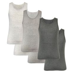 زیرپوش بدون آستین مردانه آریان نخ باف مدل SH-1115 مجموعه 6 عددی