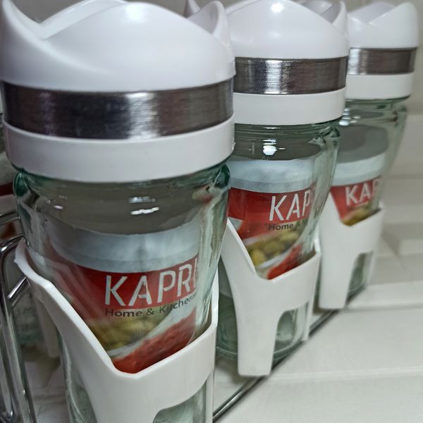 ست جا ادویه 6 پارچه کاپریس مدل فلورا کد 03