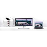 مانیتور ال جی مدل 29WQ600-W سایز 29 اینچ، رزولوشن Full HD، پنل IPS، نرخ بروزرسانی تصویر 100 هرتز، نسبت تصویر 21:9-Ultra Wide، یک