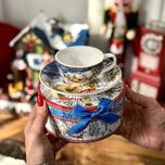 ست گیفت فنجان و بشقاب مدل زمستانی