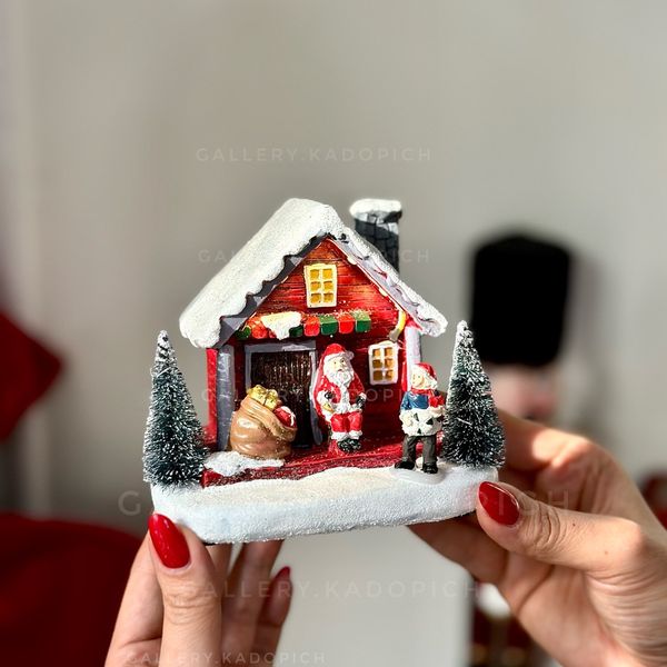 کلبه چراغدار بابانوئل کریسمسی🎄