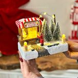 ماکت موزیکال مغازه پاپ کورن کریسمسی