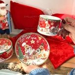 گیفت فنجان و بشقاب بیسکوییت زنجبیلی