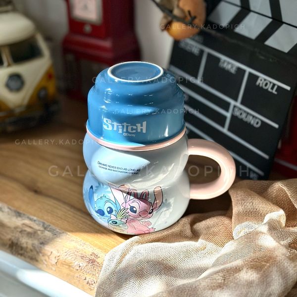 ماگ بزرگ و فنجان کوچیک استیچ