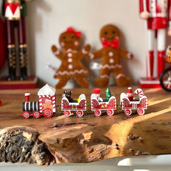 قطار چوبی کریسمسی