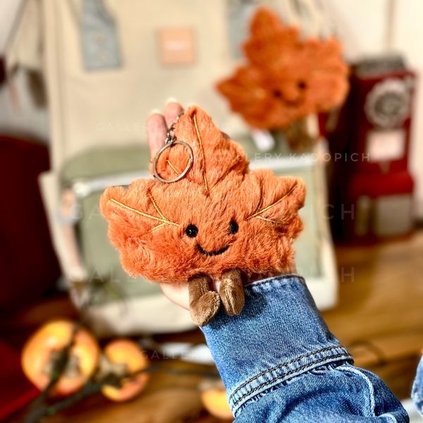 چارم برگ پاییزی آویز کیف و کوله