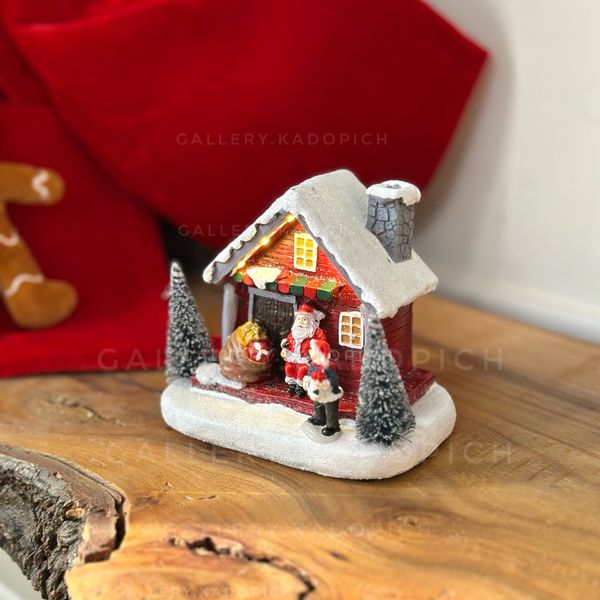 کلبه چراغدار بابانوئل کریسمسی🎄