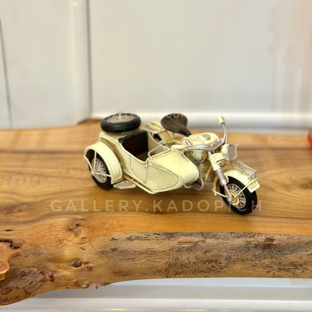 ماکت دست ساز موتور هارلی با یدک 20 سانتی