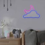 چراغ دیواری نئون دیزاین طرح Cloud-Vs-Moon_MLC*341