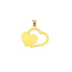 آویز گردنبند طلا 18 عیار طرح قلب میا گالری