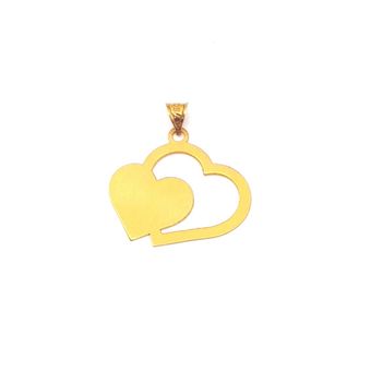 آویز گردنبند طلا 18 عیار طرح قلب میا گالری