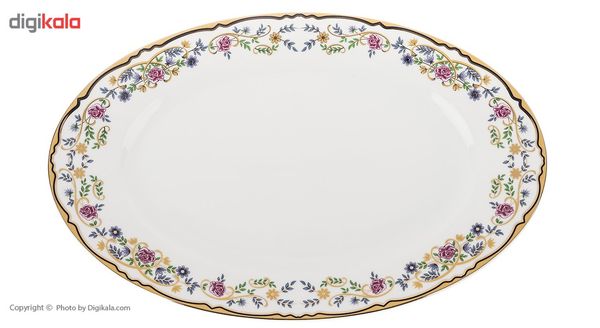 سرویس غذاخوری 102 پارچه چینی زرین ایران سری ایتالیا اف مدل Golestan درجه یک