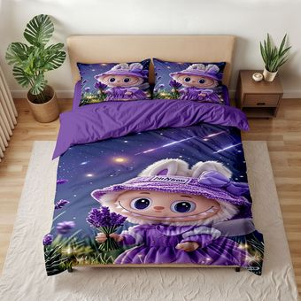 سرویس خواب 1 نفره 5 تکه مدل Labubu کد 813