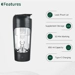 شیکر شارژی قابل حمل گرین لاین مدل Protein Mixer GNPRSH650MBK گنجایش 0.65 لیتر