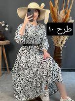 پیراهن فلور جلودکمه شهرزاد کد 1642