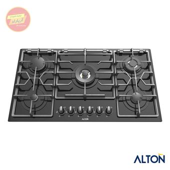 اجاق گاز توکار شیشه‌ای مشکی 5 شعله ایرانی G-517N آلتون ALTON