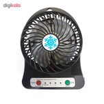 پنکه رومیزی شارژی کد 18650BLAC به همراه باتری
