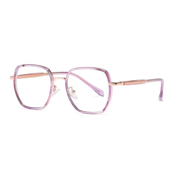 فریم عینک طبی چند ضلعی مدل TJ802C122P81 مناسب برای صورت گرد و بیضی