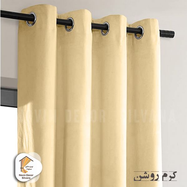 پرده نوین دکور سیلوانا مدل مخمل کالیفرنیا 28 سایز 280 × 140 سانتی متر 