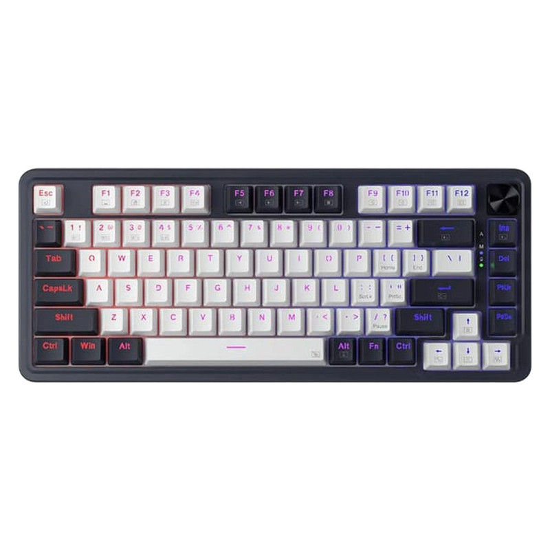 کیبورد گیمینگ ردراگون مدل K673 PRO WB، سوییچ مکانیکال قرمز، Tenkeyless، نورپردازی RGB