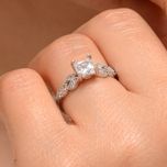انگشتر طلا 18 عیار زنانه طلای مستجابی کد 6707