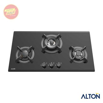 اجاق گاز توکار شیشه‌ای مشکی 4 شعله ایرانی G-303B آلتون ALTON