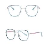 فریم عینک طبی چند ضلعی مدل TJ802C120P81 مناسب برای صورت گرد و بیضی