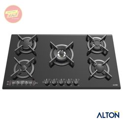 اجاق گاز توکار شیشهای مشکی 5 شعله ایرانی G-534DB آلتون ALTON