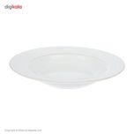 سرویس غذاخوری 28 پارچه چینی زرین ایران سری ایتالیا اف مدل Sepid Sadaf 2 درجه یک