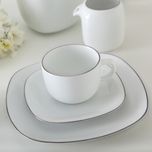 سرویس غذاخوری 98 پارچه چینی زرین ایران سری کواترو مدل سمن درجه یک