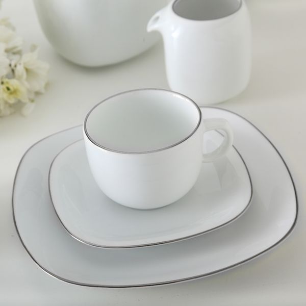 سرویس غذاخوری 98 پارچه چینی زرین ایران سری کواترو مدل سمن درجه یک