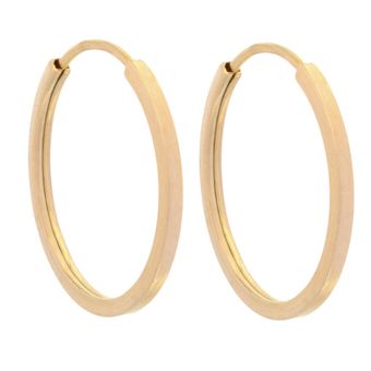 گوشواره طلا 18 عیار زنانه  مدل حلقه ای میا گالری